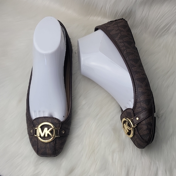 Michael Kors Shoes - MICHAEL KORS Fulton Signature MK Monogram Logo‎ Moccasin Designer Loafer Flats 9